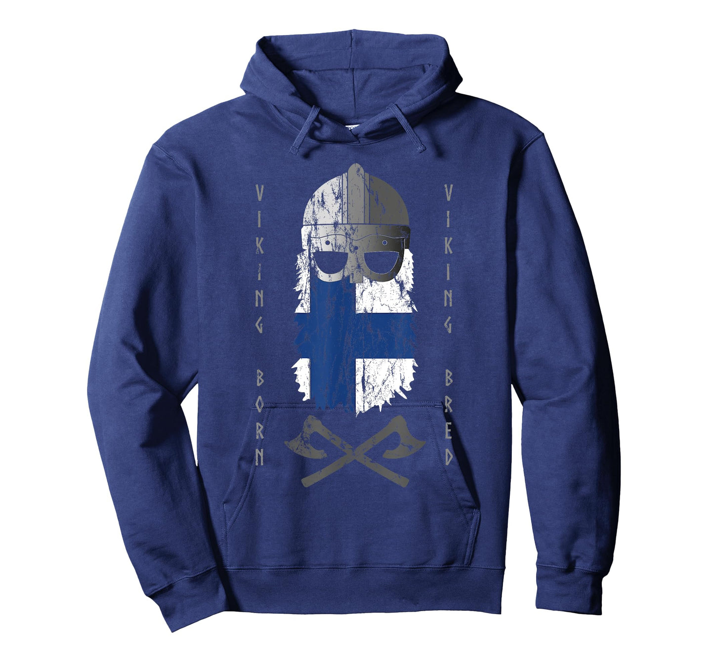 Finland Viking T-Shirt Finnish Warrior with Helmet and Axes
