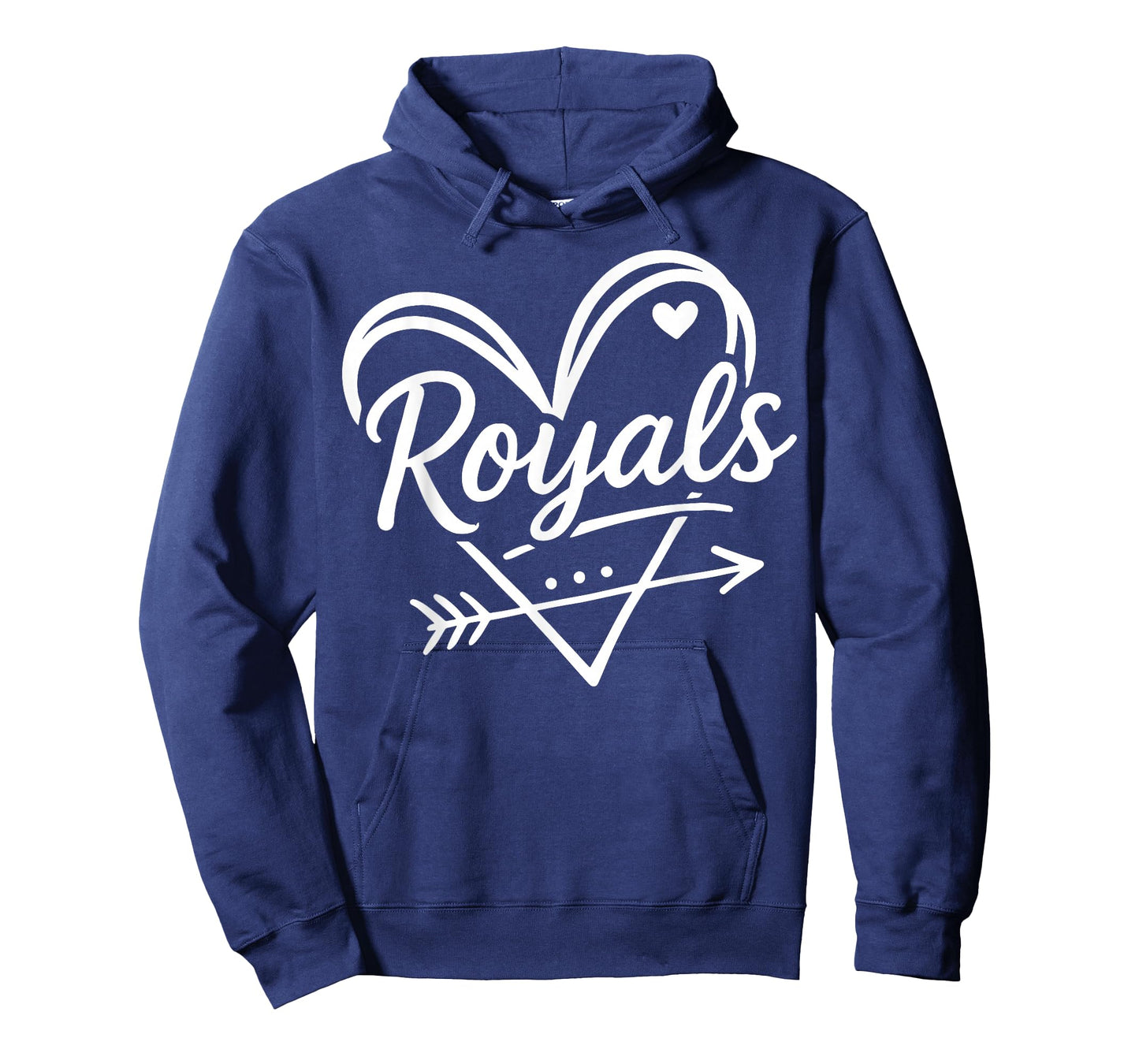 Retro Cute Royals Heart Arrow Design Gift For Men Women Kids T-Shirt