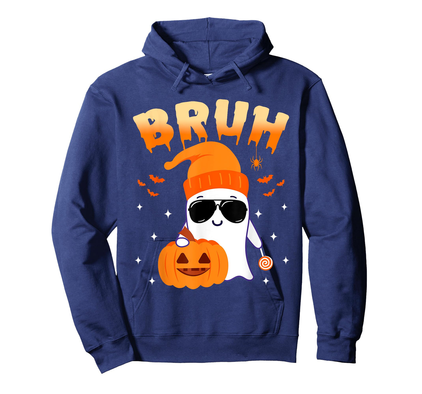 Bruh Ghost Halloween Cute Ghost Trick Or Treat Candy Kids T-Shirt