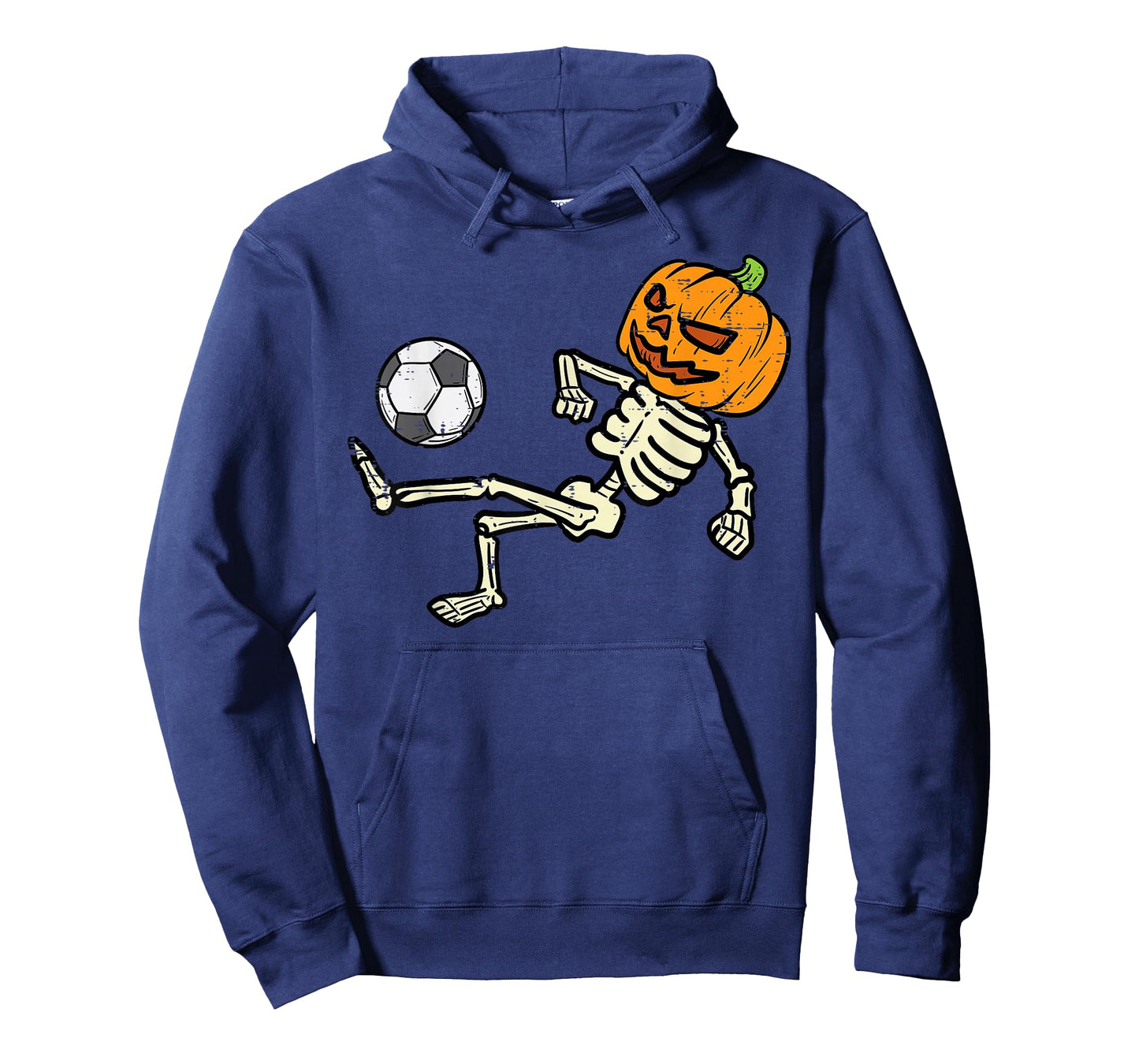 Halloween Soccer Pumpkin Skeleton Football Boys Kids Men T-Shirt