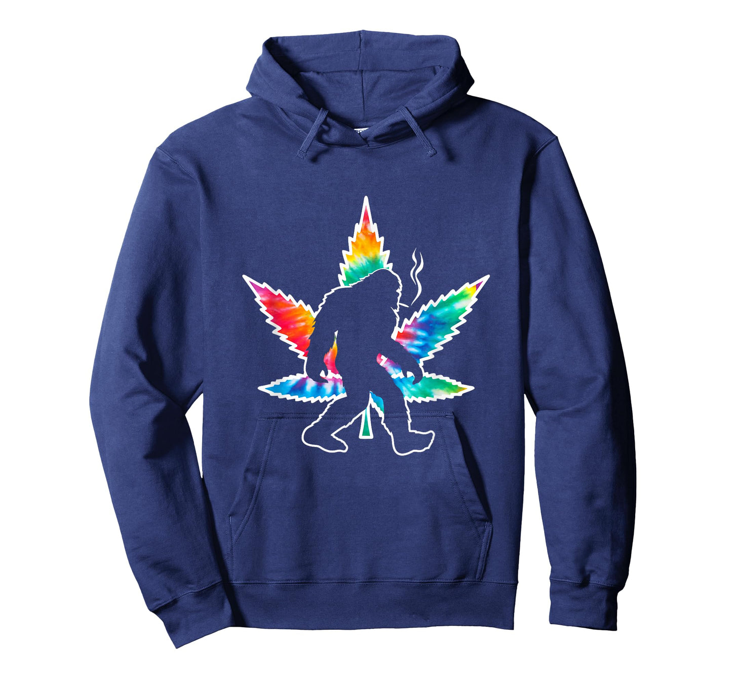 Sasquatch Bigfoot Tie Dye Pot Leaf T-Shirt