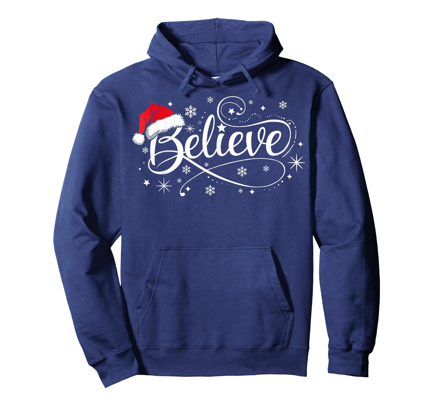 Christmas Believe Santa Claus Xmas Family Men Women Kids T-Shirt