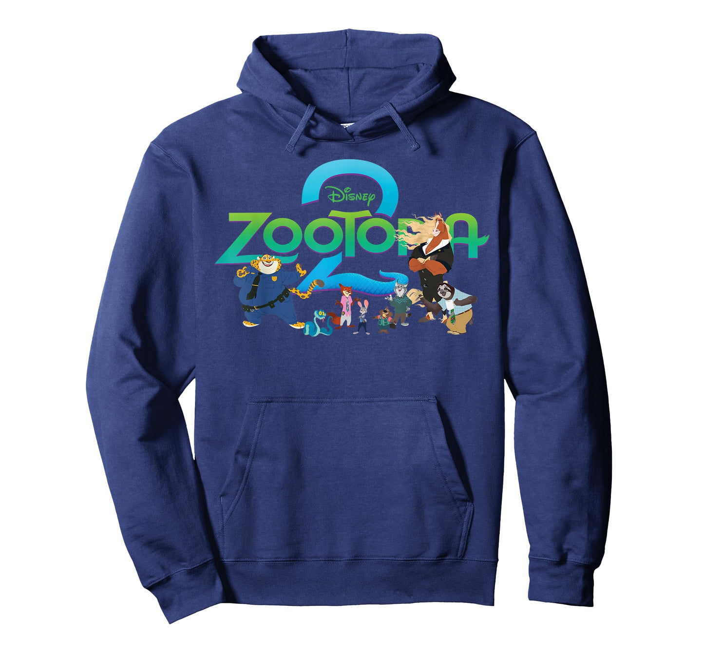 Disney Zootopia 2 Illustrated Characters and Logo T-Shirt