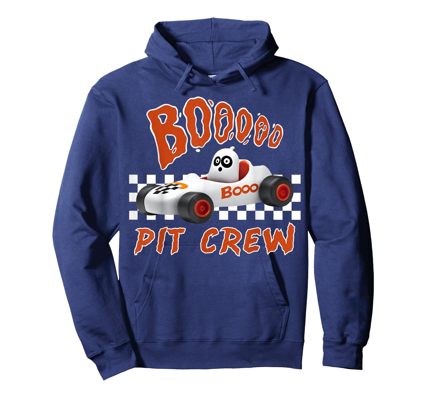 Boo Ghost Pit Crew Racing Halloween Matching Race Car Party T-Shirt