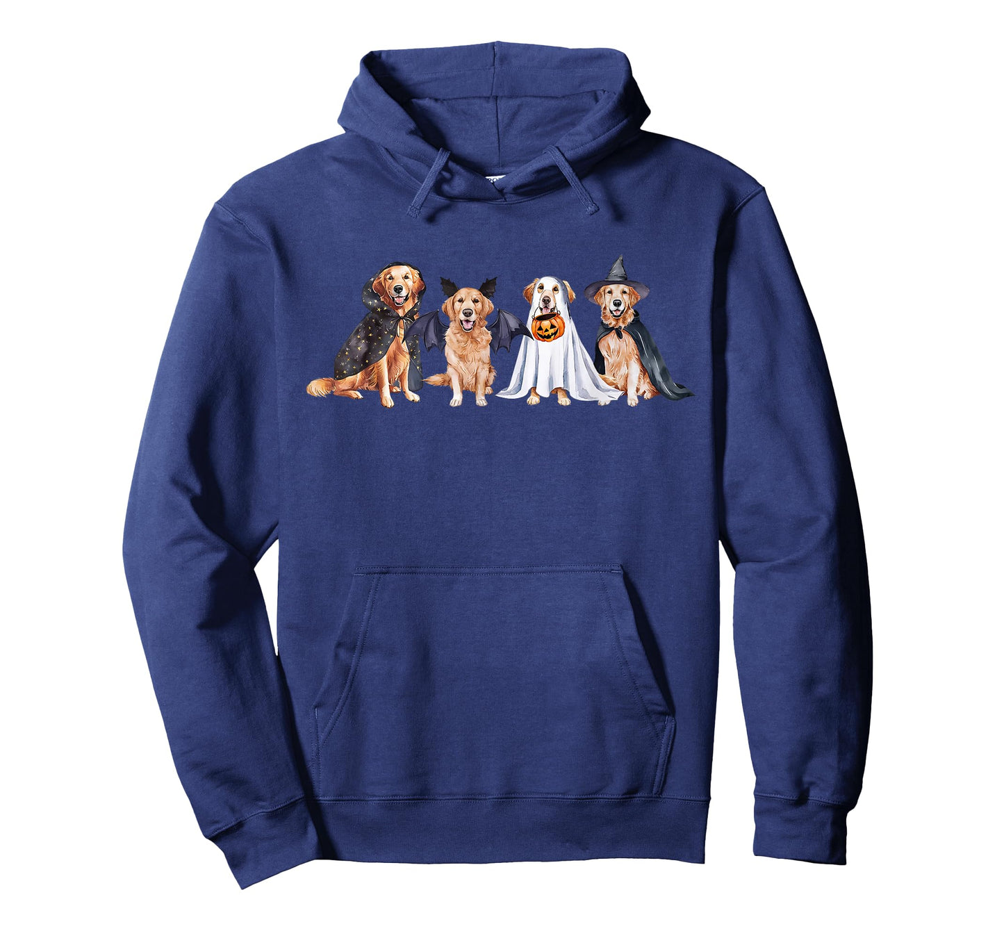 Golden Retriever Ghost Dog Halloween Golden Retriever Witch T-Shirt