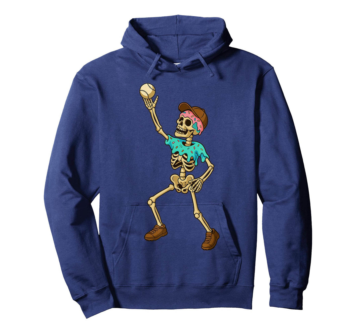 Baseball Lifestyle 101 Apparel Youth Ice Cream Drip Skeleton T-Shirt