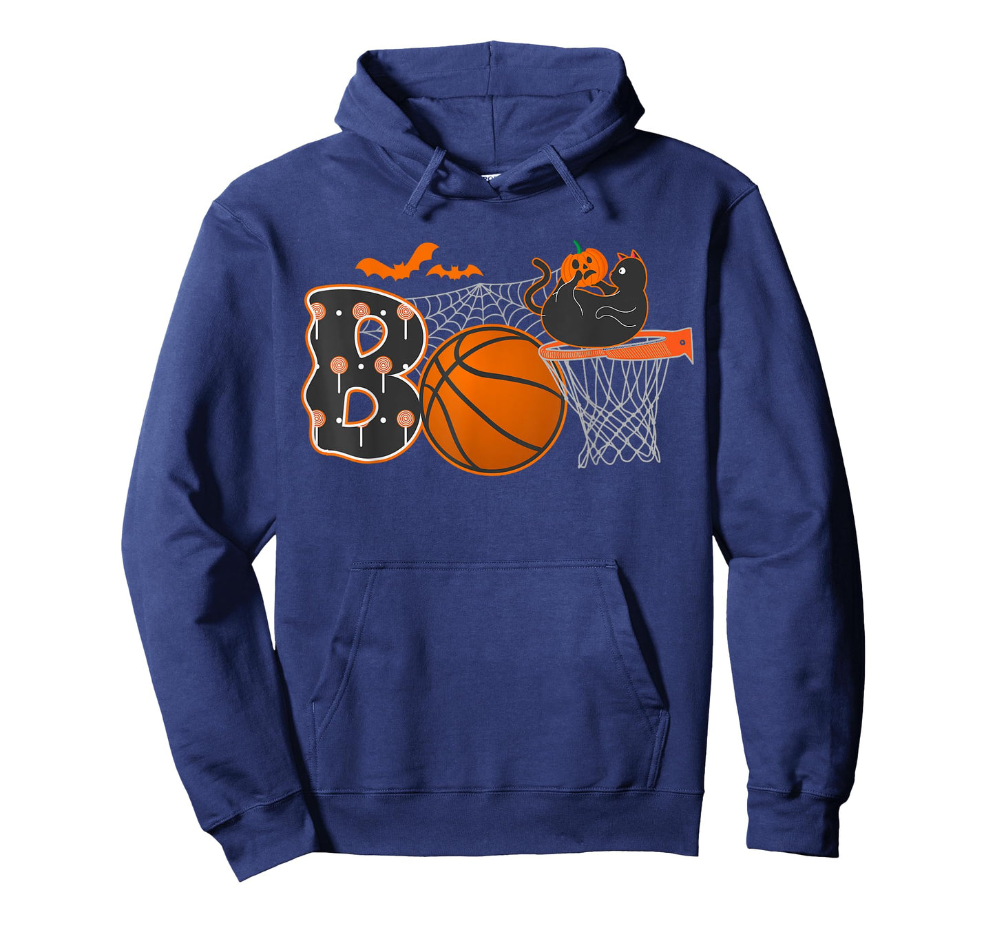 Halloween Basketball Cat Boo Boys Men T-Shirt