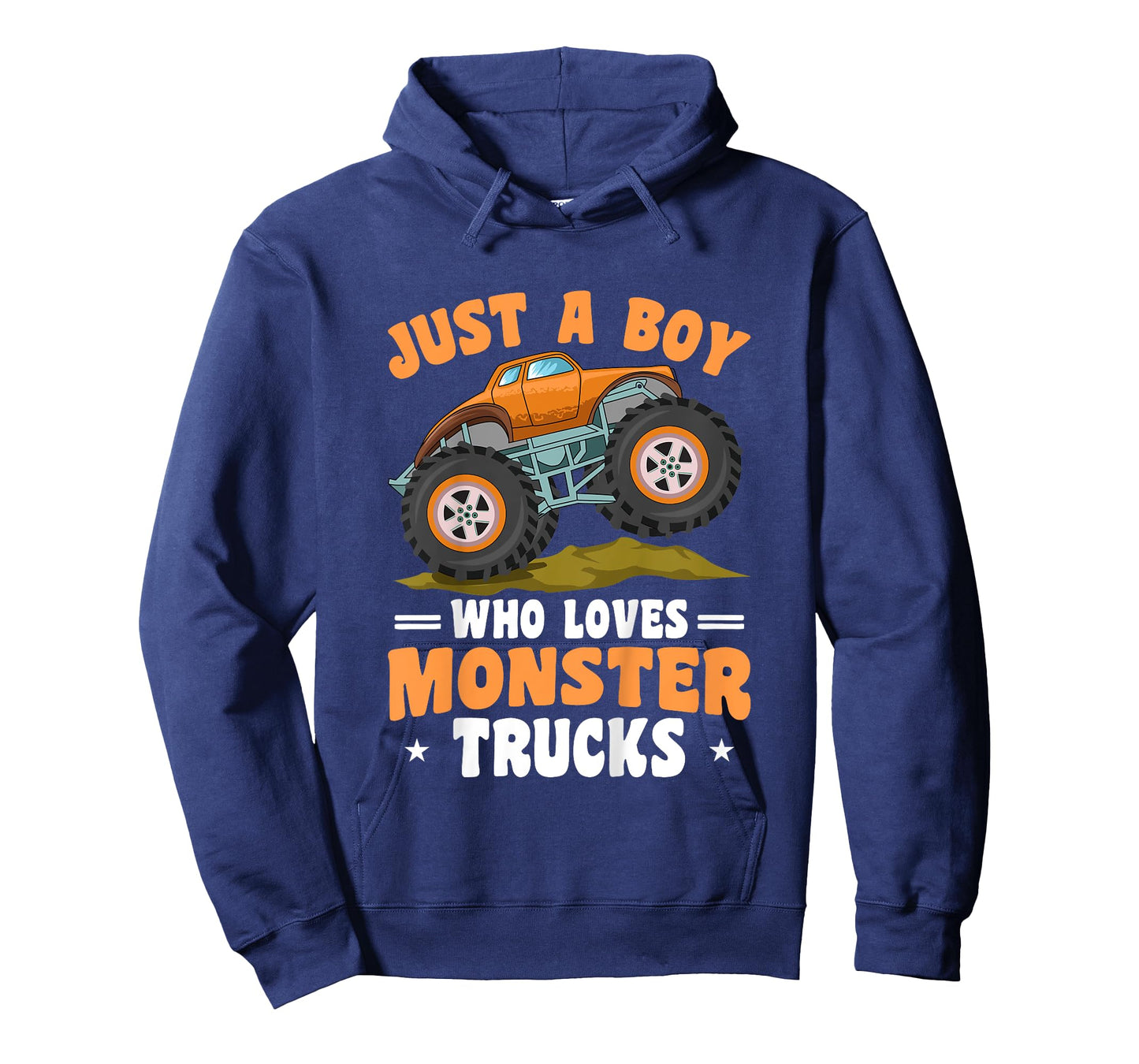 Kids Toddler Just A Boy Who Loves Monster Trucks T-Shirt