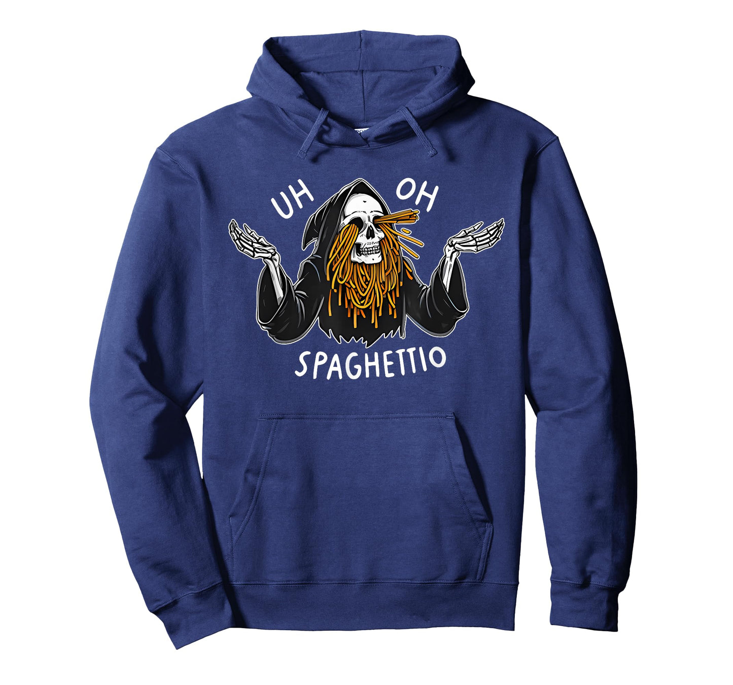 Uh Oh Spaghettio Halloween T-Shirt - Unisex-Adults, Black, Small, Short Sleeve, T-Shirt, Halloween novelty t-shirts