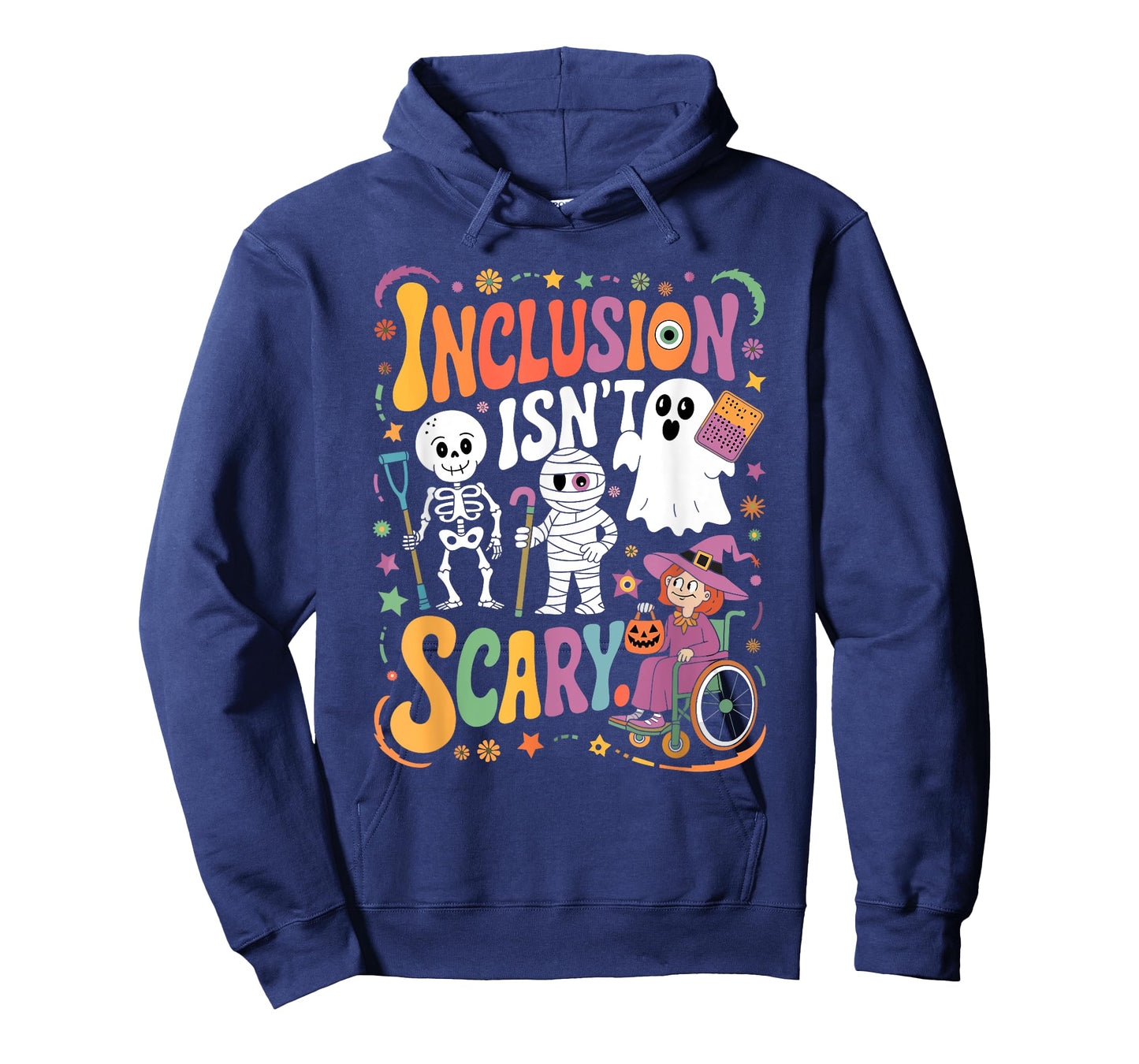 Inclusion Isn't Too Scary Ghost SLP Halloween Sped Teacher T-Shirt