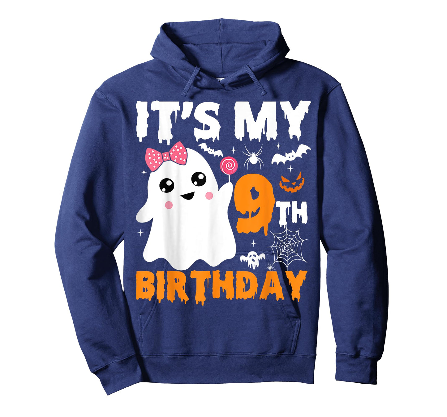 It's My 9th Birthday 9 Years Old Ghost Pumpkin Halloween T-Shirt