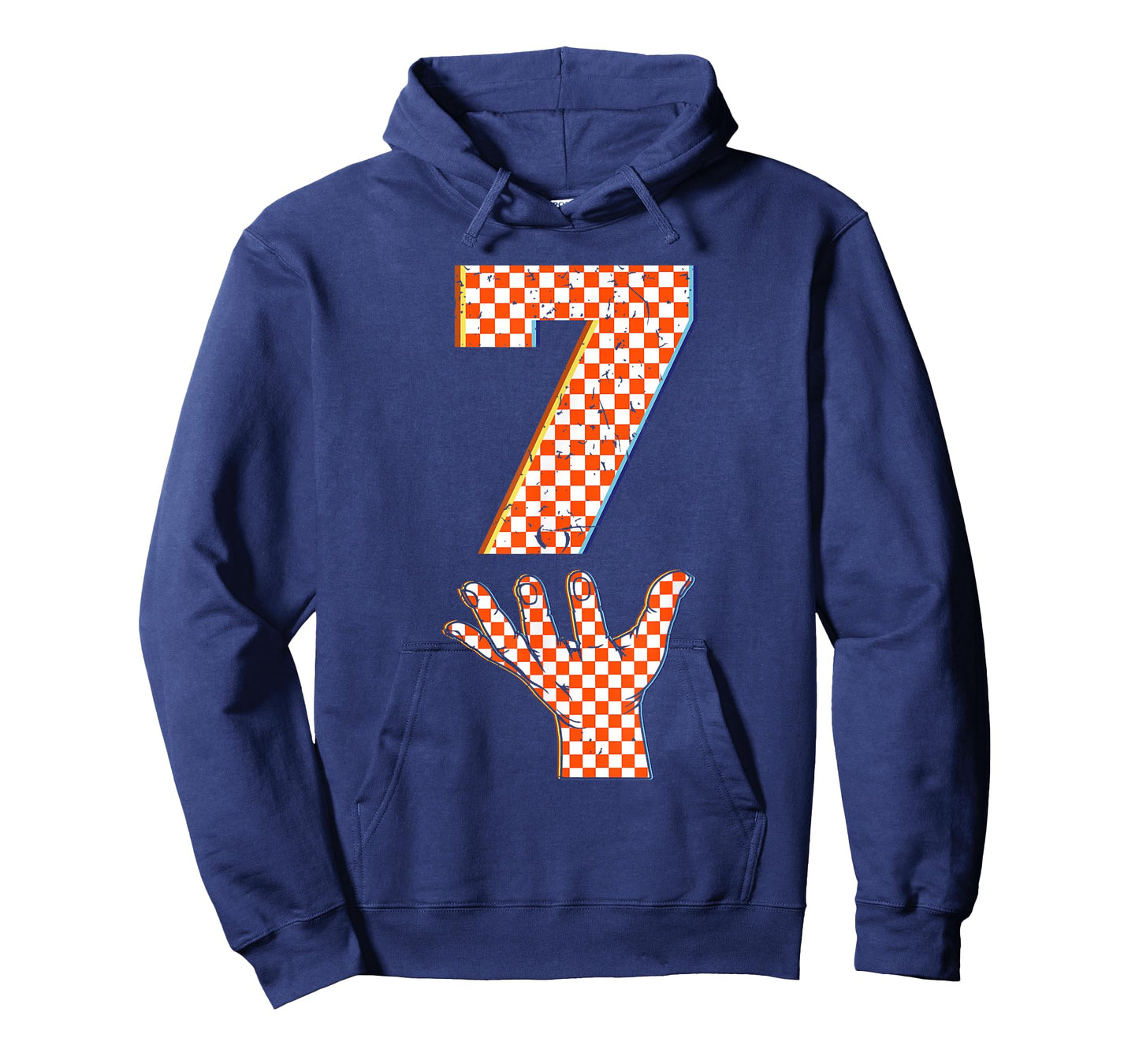 Number 7 Matching 67 Meme Checkered Halloween Costume Kids T-Shirt