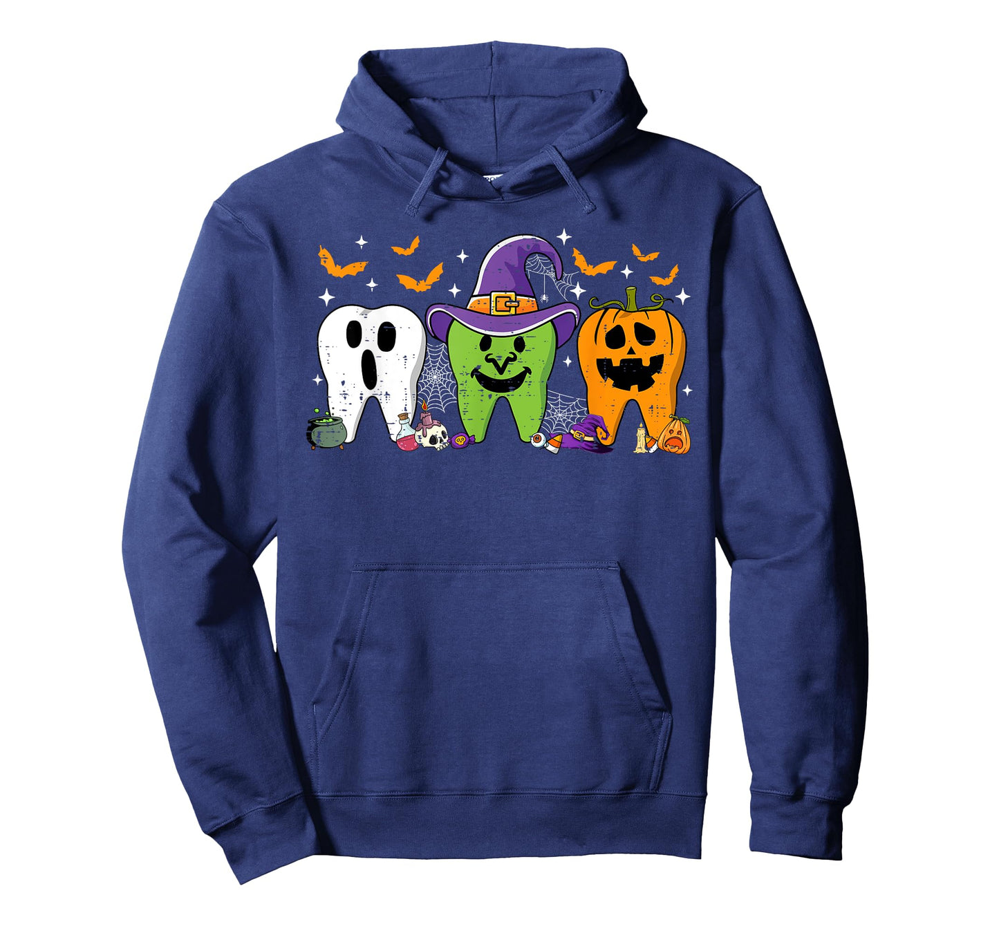 Cute Dental Halloween Dentist Teeth Ghost Pumpkin Witch T-Shirt