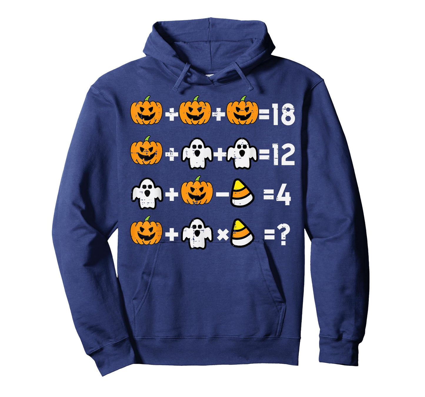 Pumpkin Ghost Equation Math Teacher Halloween Costume T-Shirt