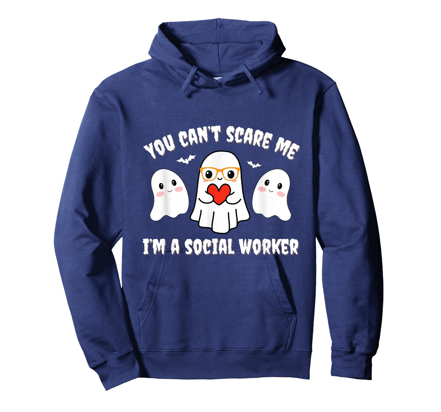 You Can’t Scare Me I’m a Social Worker Halloween Ghost Funny T-Shirt
