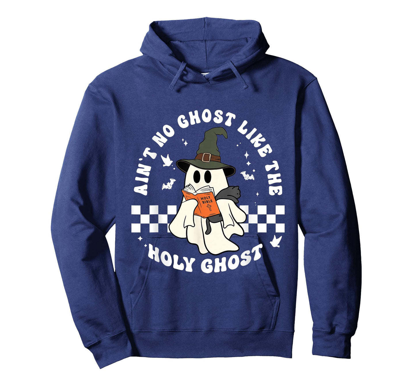 Funny Christian Ghost with Bible Retro Catholic Cute Faith T-Shirt