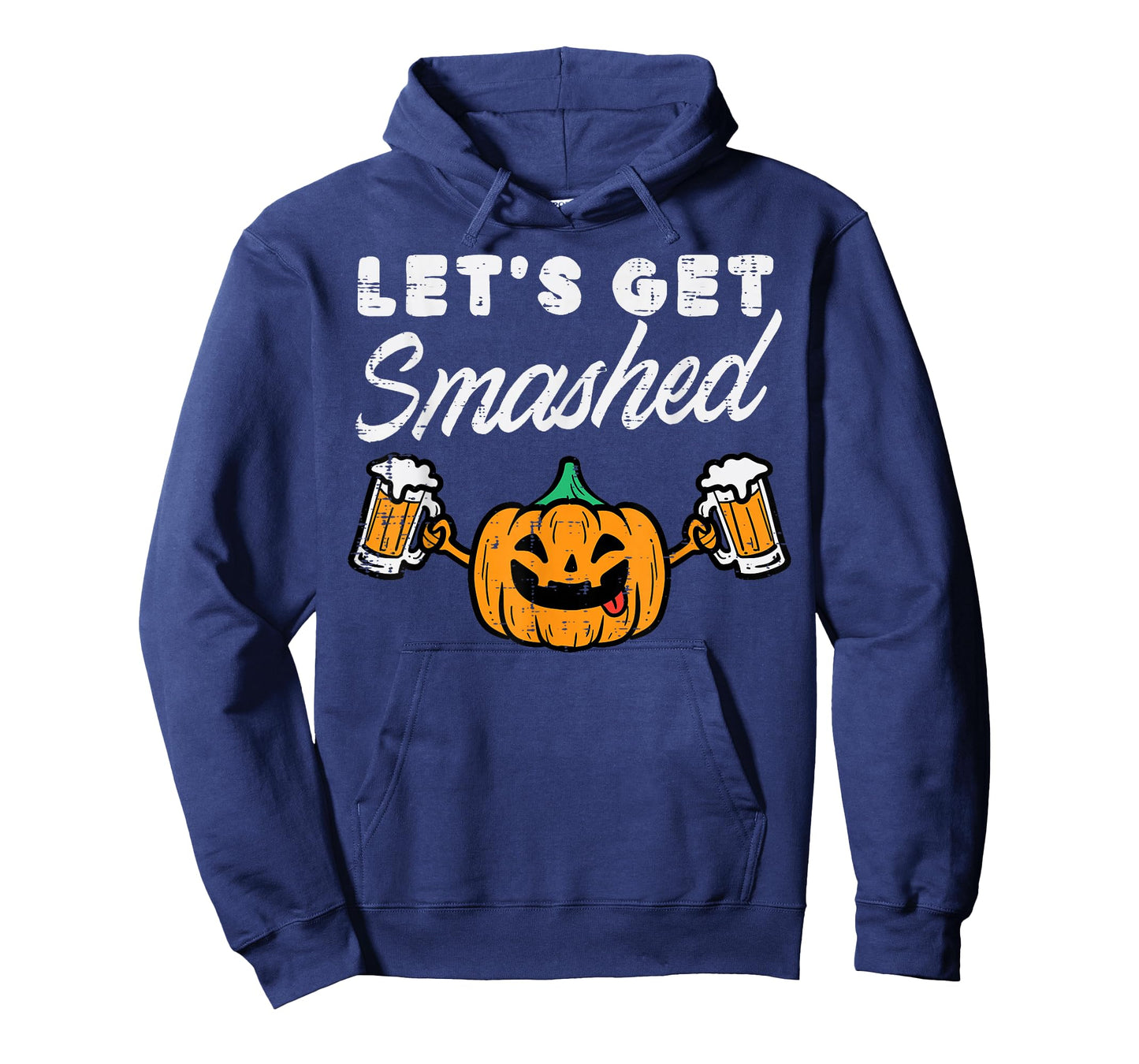 Let's Get Smashed Funny Pumpkin Adult Halloween Costume Men T-Shirt