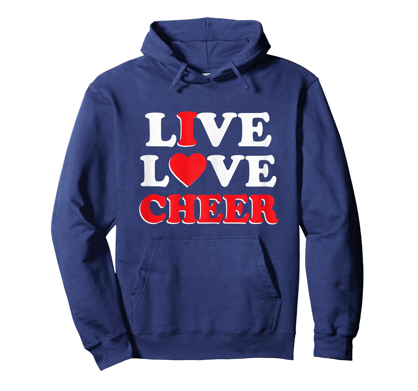 Live Love Cheer Girls Women Cheerleading Cheerleader Cheer T-Shirt