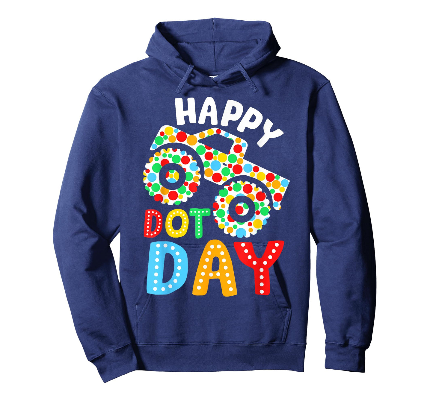 Happy Dot Day Monster Truck Polka Dotted Boys Kids T-Shirt
