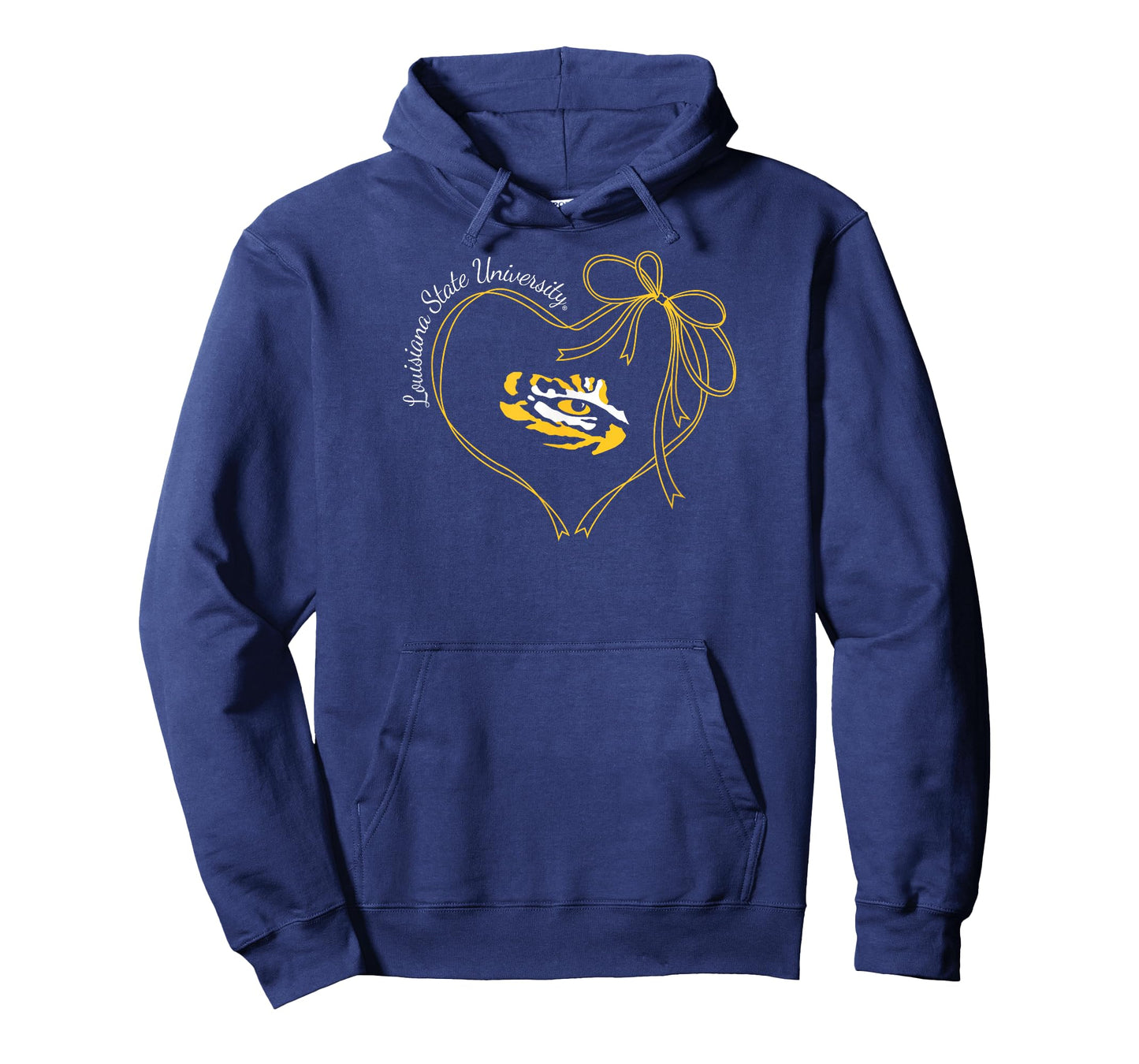LSU Tigers Bow Heart Purple Officially Licensed T-Shirt