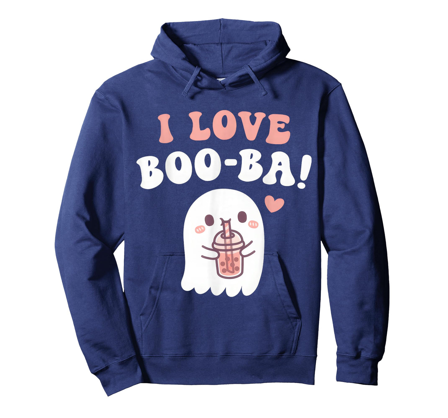 Cute Ghost I Love BOOba Boba Tea Funny Halloween Boy Kid T-Shirt