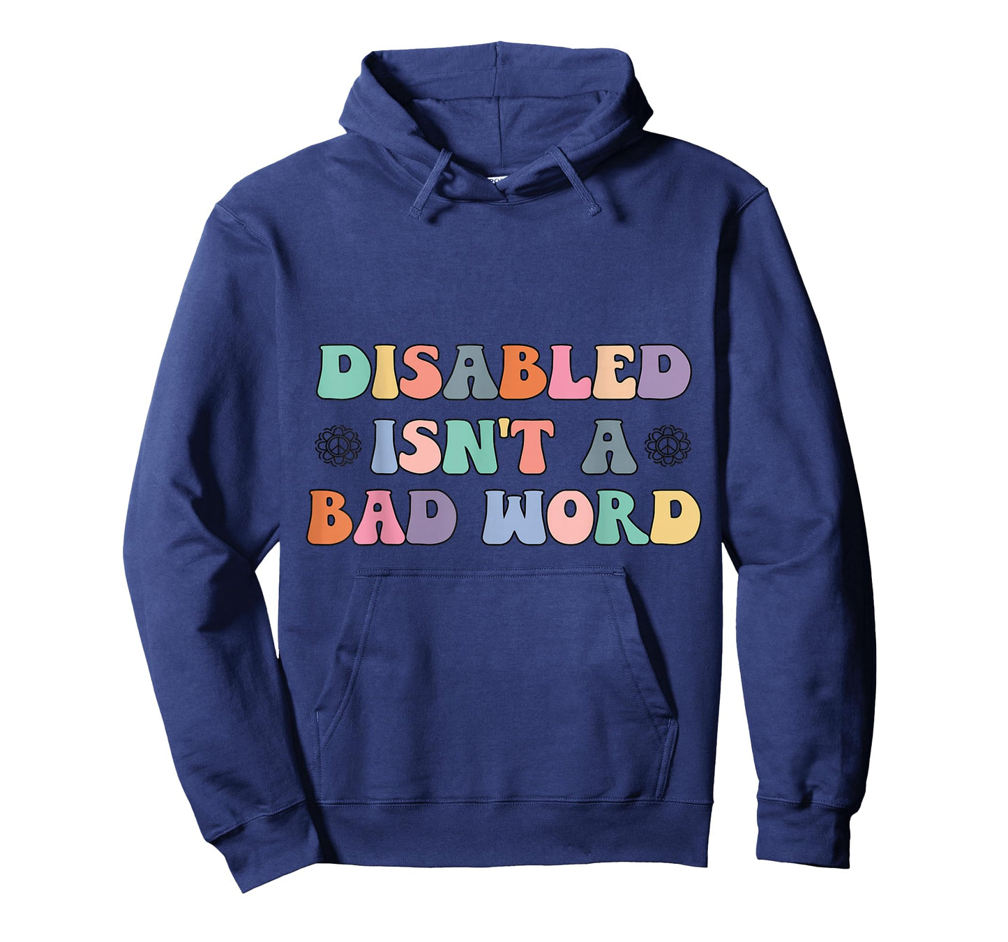 Groovy Retro Disabled Isn't a Bad Word Funny Handicapped T-Shirt