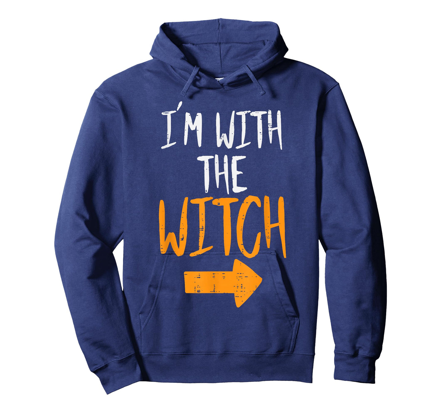 Im With The Witch Funny Halloween Matching Couple Him Men T-Shirt