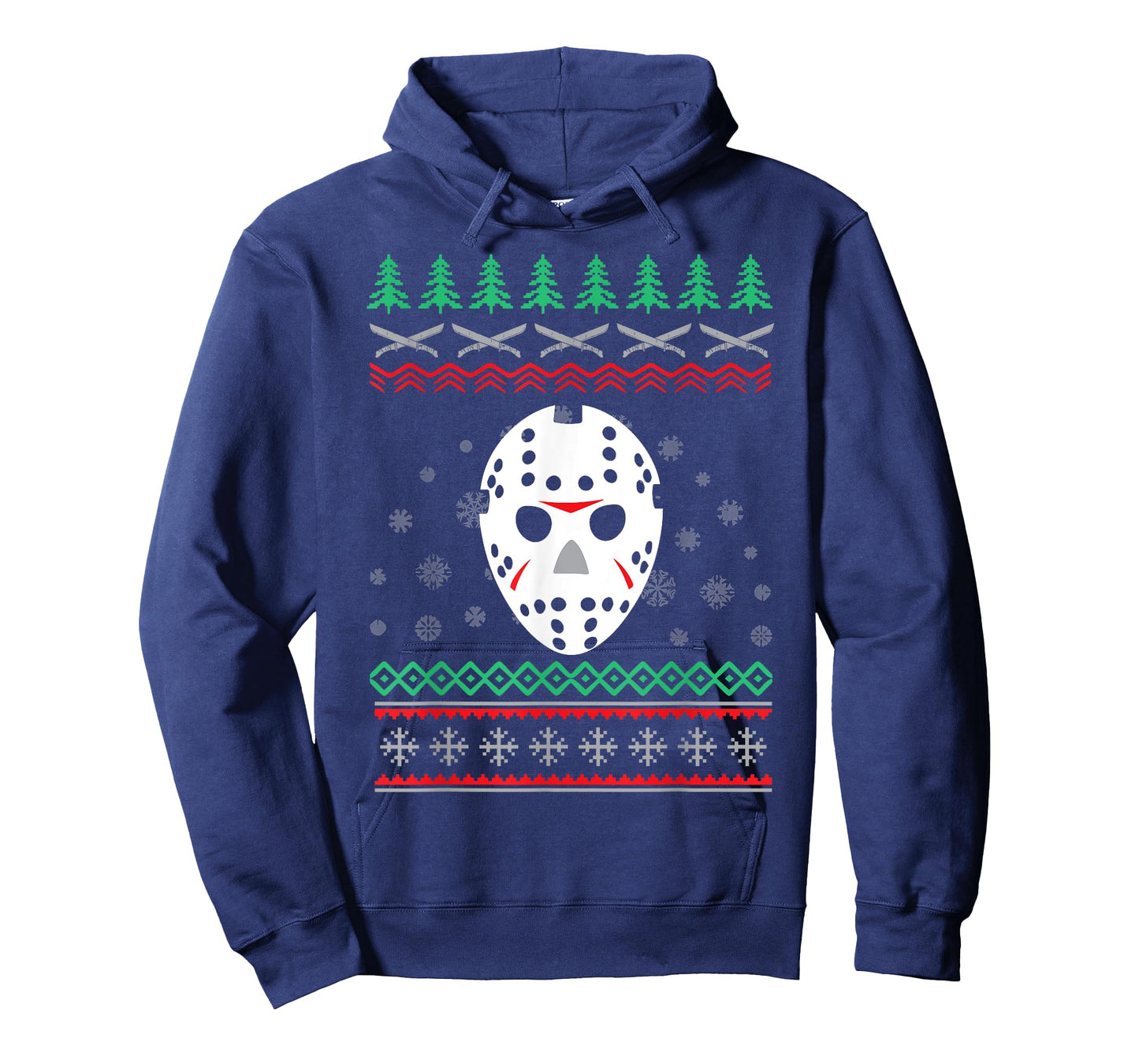 Jason Hockey Mask Ugly Christmas Holiday Festive T-Shirt