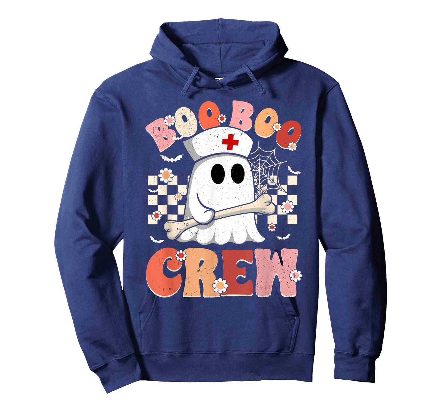 Halloween Boo Boo Crew Nurse Ghost Paramedic EMT EMS Groovy T-Shirt