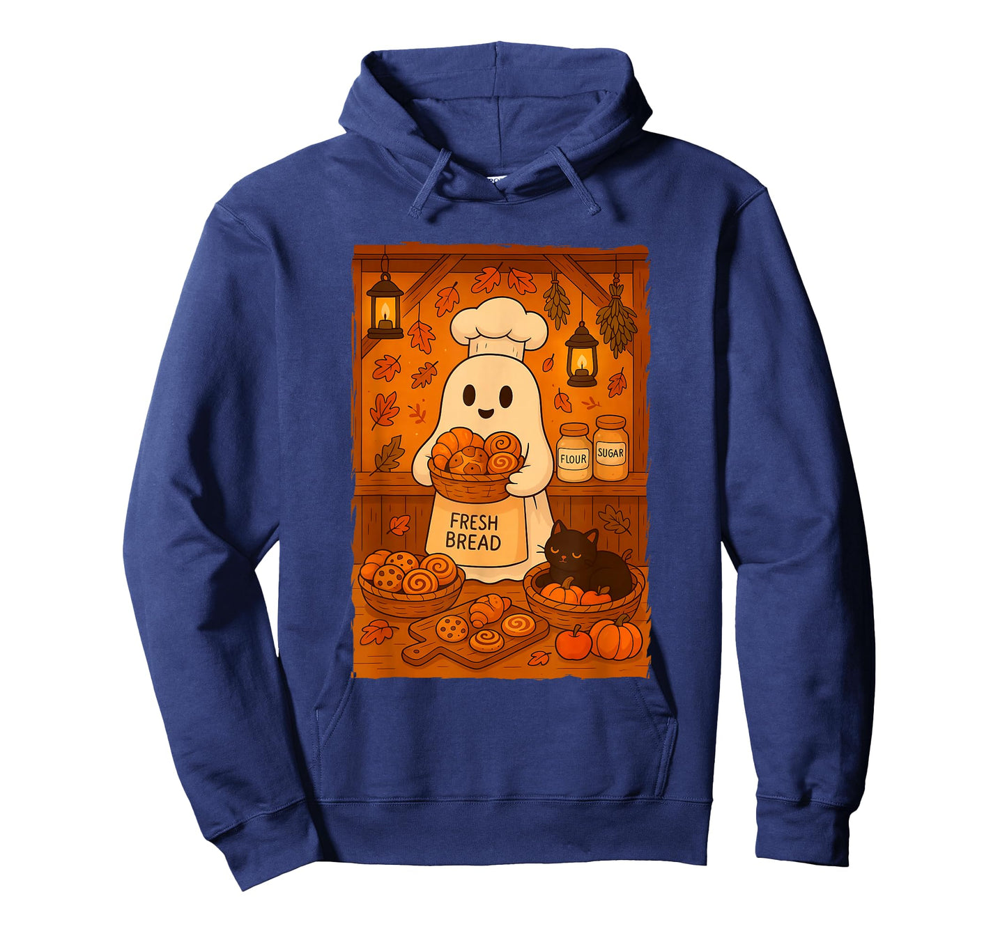 Ghost Baking Sourdough Halloween Bread Lovers T-Shirt