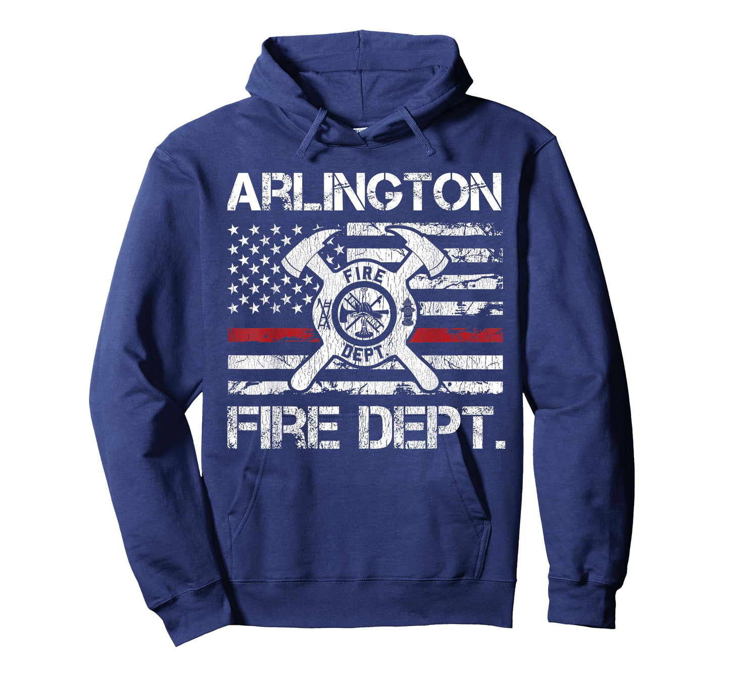 Arlington Texas Fire Department Thin Red Line Logo T-Shirt