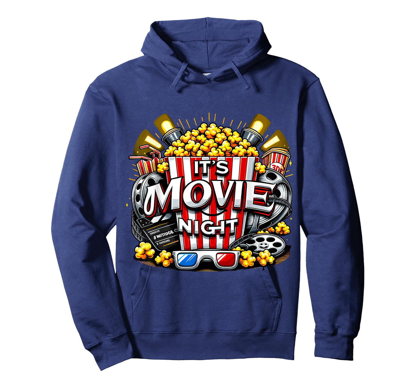 It's Movie Night Popcorn Cinema T-Shirt