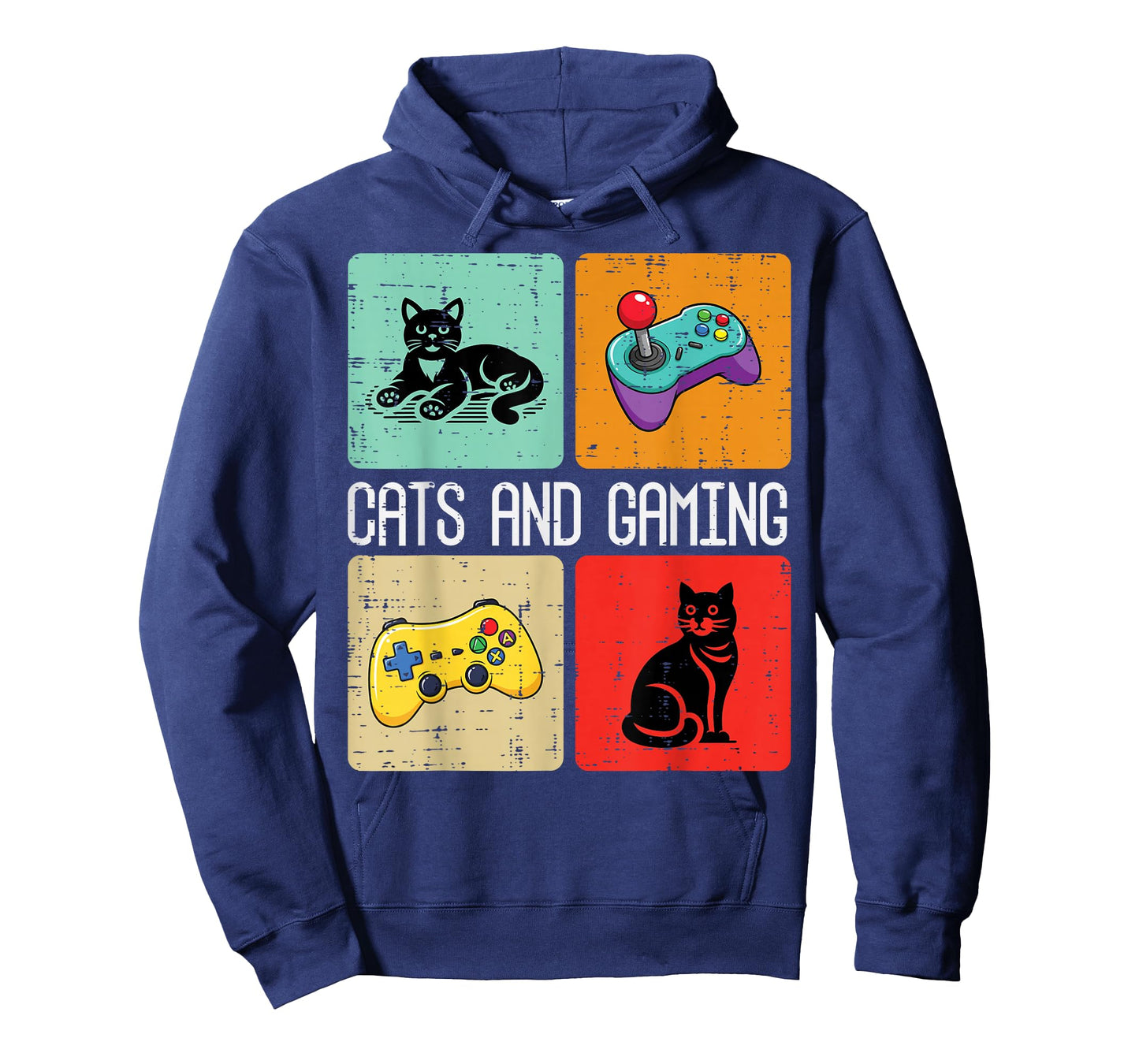 Cats and Gaming Retro Video Gamer Player Men Boys Kids Women T-Shirt
