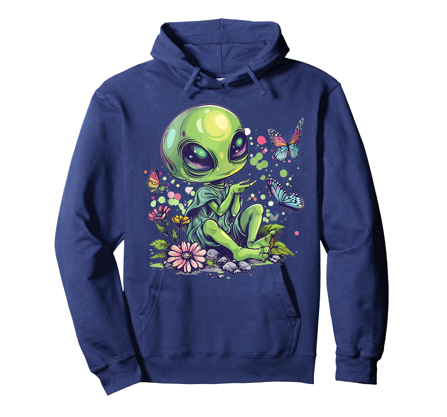 Cute Alien Girl With Flowers I Alien T-Shirt