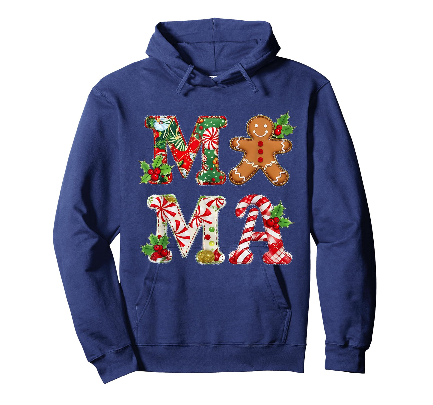 Mama Christmas Gingerbread Holiday Festive Design T-Shirt