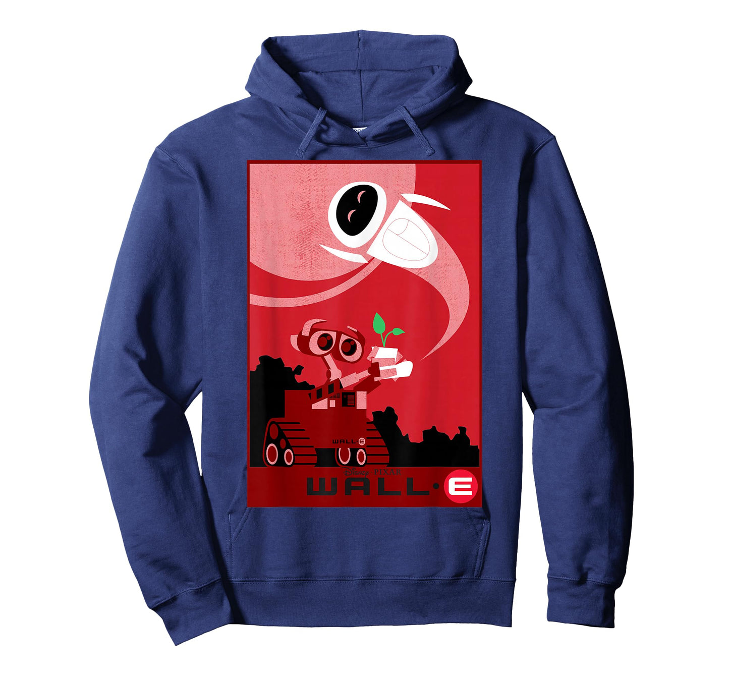 Disney Pixar Wall-E and EVE Find A Plant Red Hue Portrait T-Shirt
