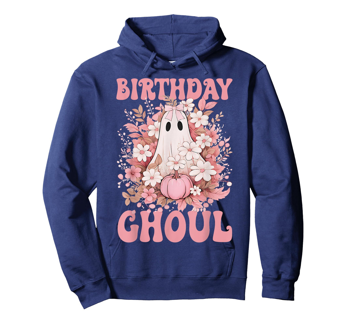 Birthday Ghoul Floral Ghost Bow Halloween Birthday Girls T-Shirt