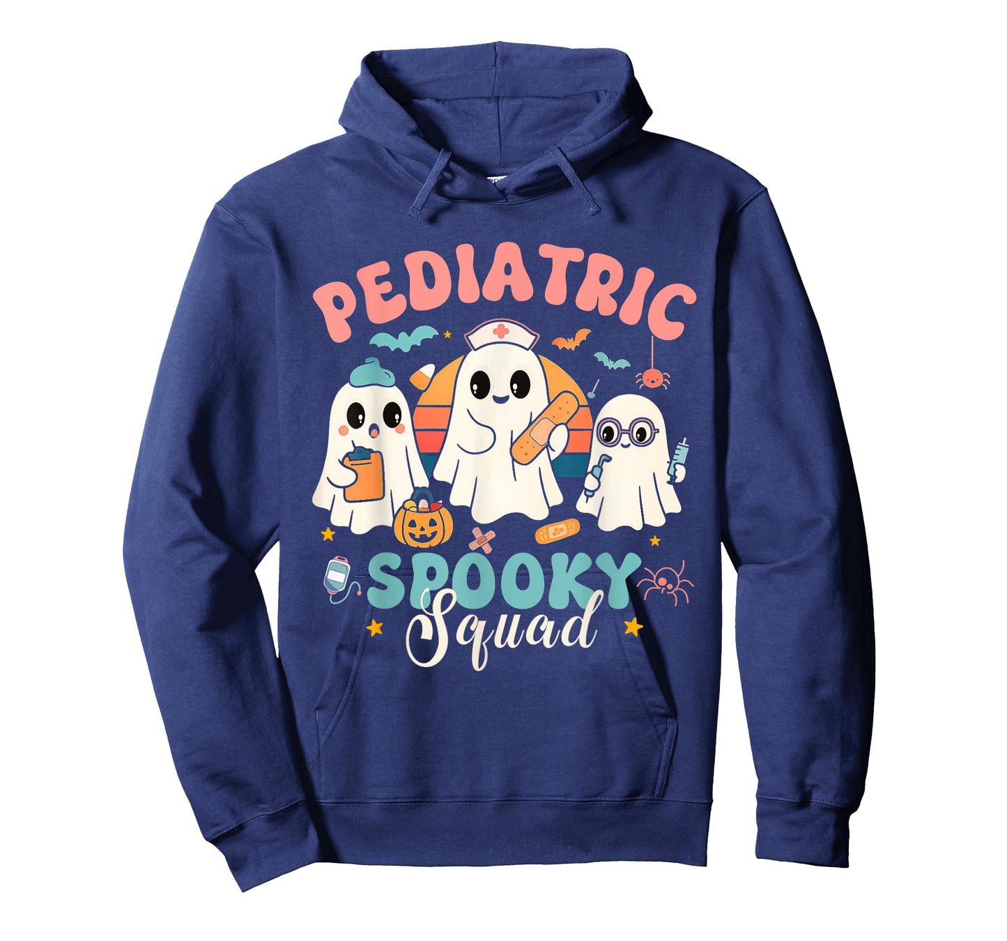 Pediatric Spooky Squad Ghost Nurse Halloween Matching Tee T-Shirt