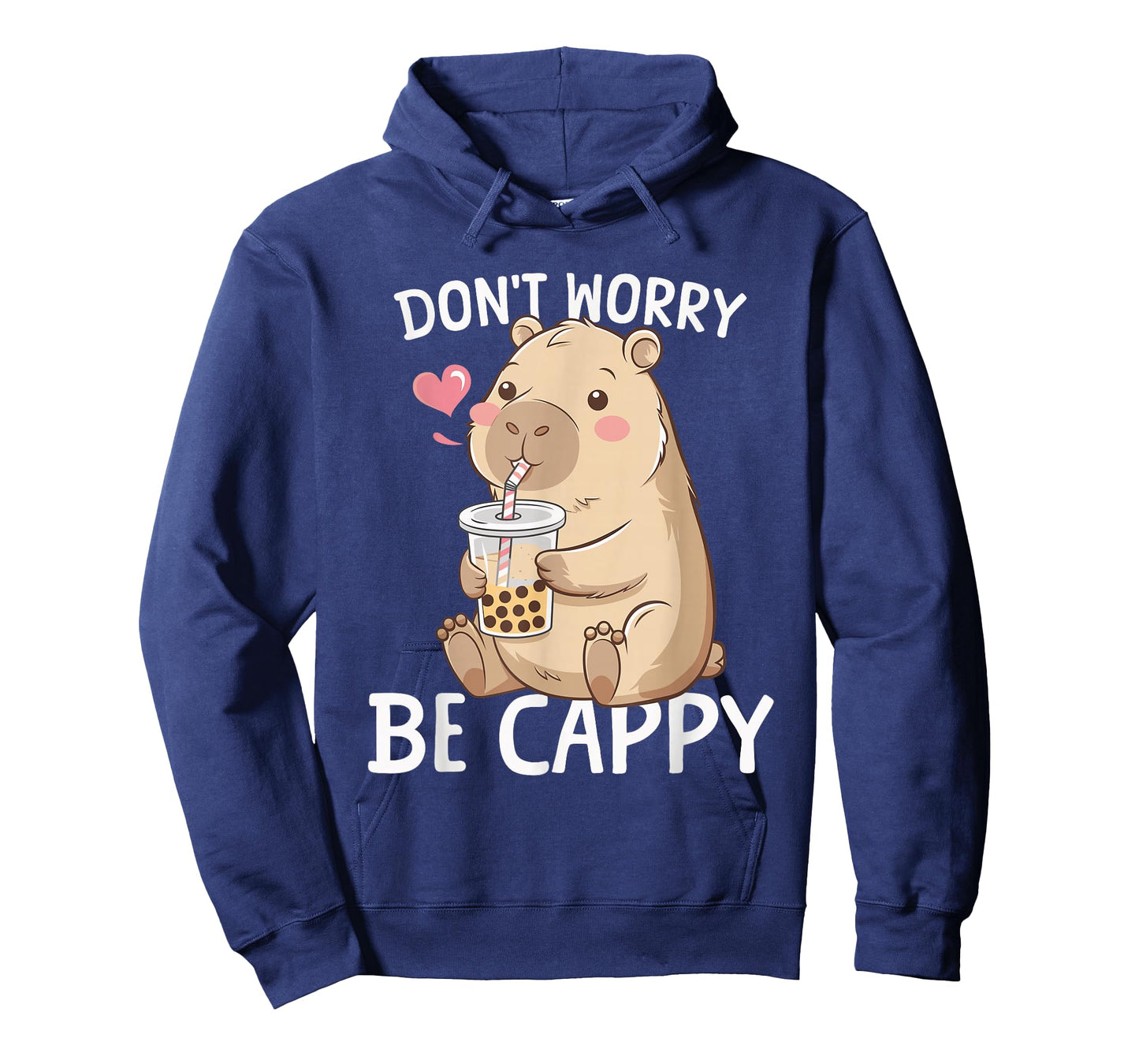 Cute Capybara Kawaii Anime Drinking Bubble Tea Capy Lover T-Shirt