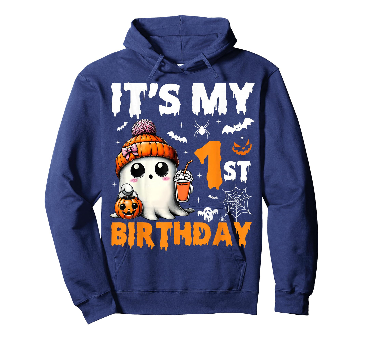It's My 1st Birthday 1 Years Old Ghost Pumpkin Halloween T-Shirt