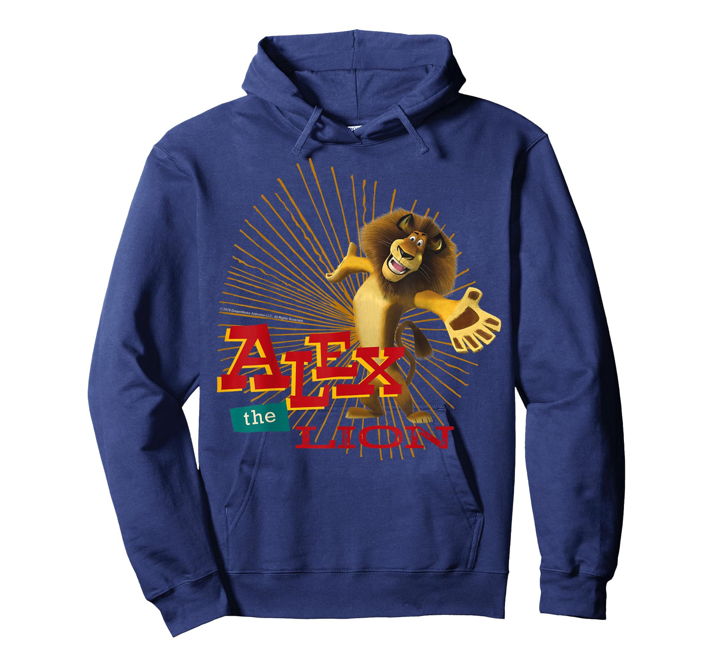 Madagascar Alex The Lion Text Poster T-Shirt