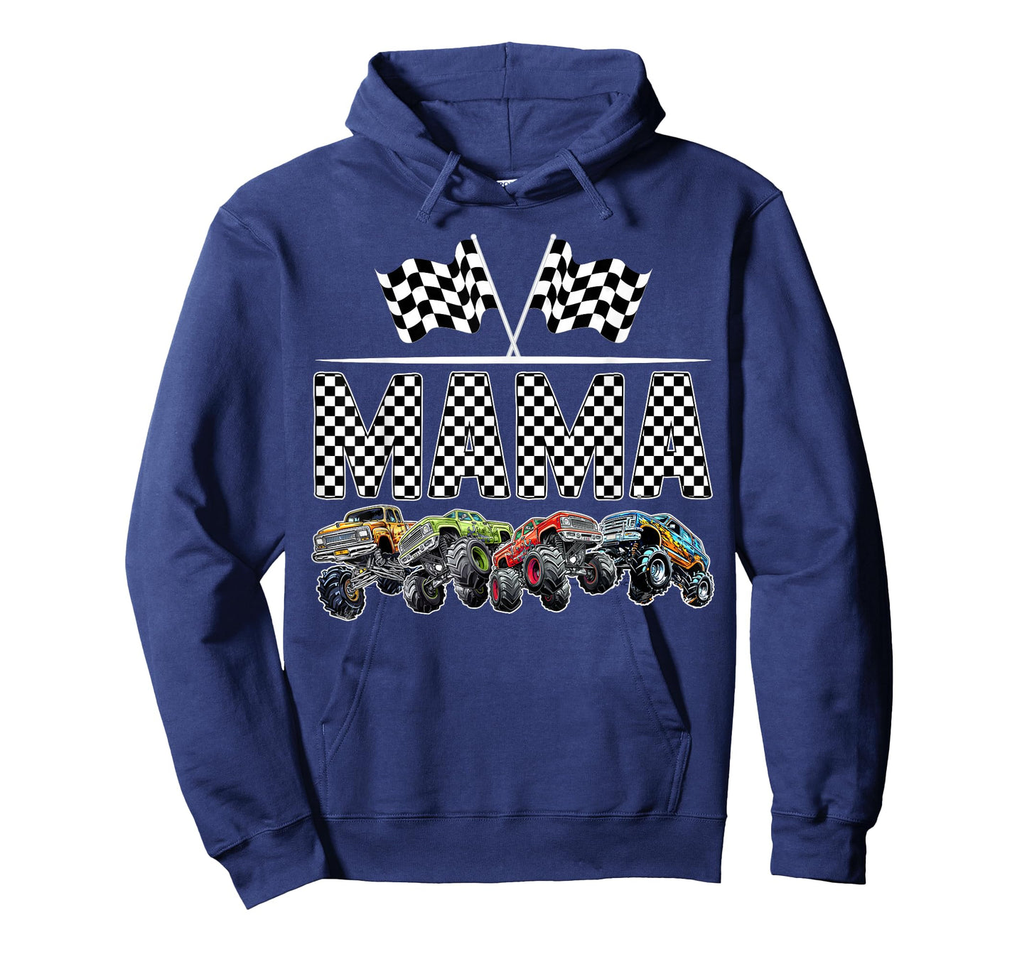 Mama Retro Monster Truck Family Birthday Matching T-Shirt