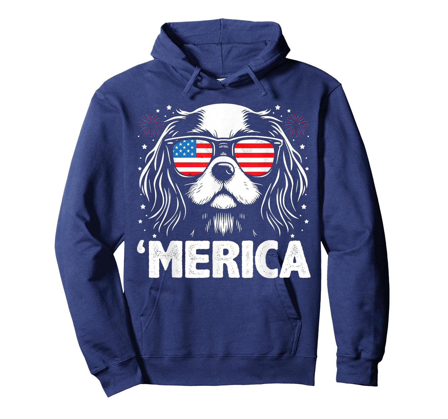Cavalier King Charles 4th of July Merica Patriotic Dog Tee T-Shirt
