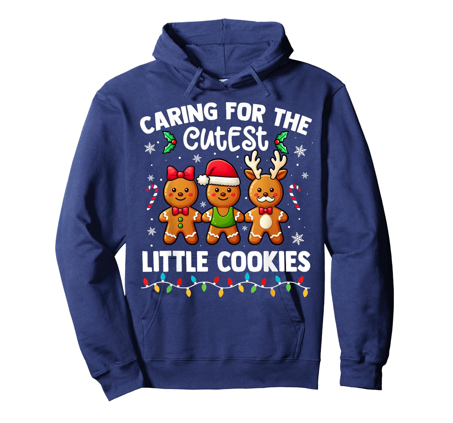 Caring For Cutest Little Cookies Pediatric Nurse Christmas T-Shirt