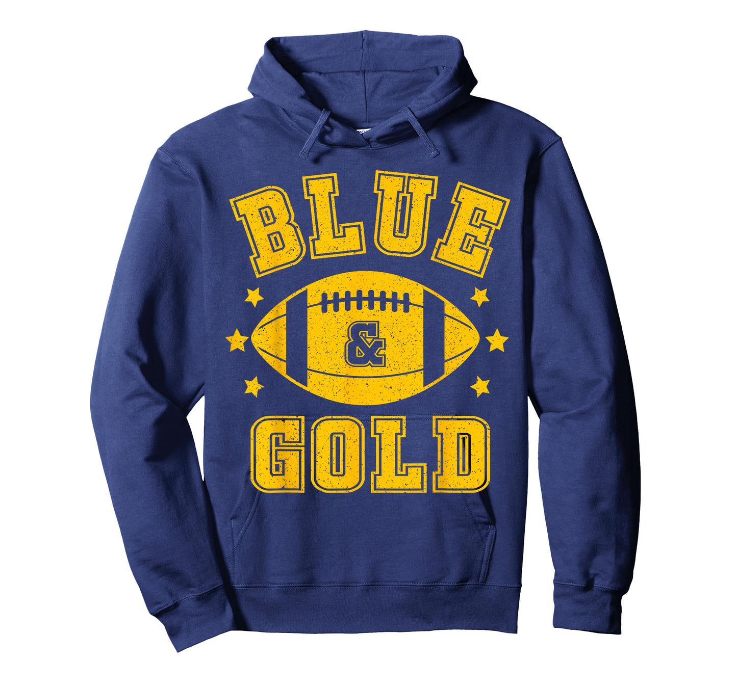 On Gameday Football We Wear Blue And Gold School Spirit T-Shirt