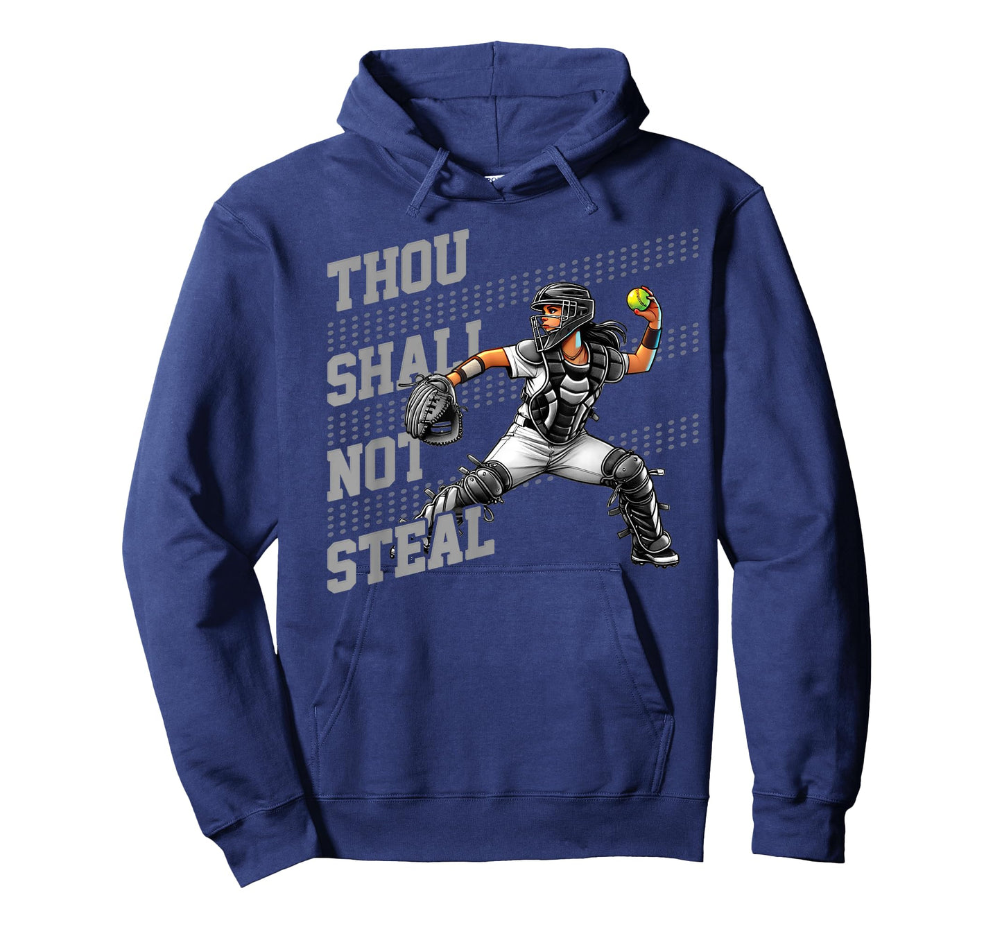 Softball Catcher for Teen Girls & Women Thou Shall Not Steal T-Shirt