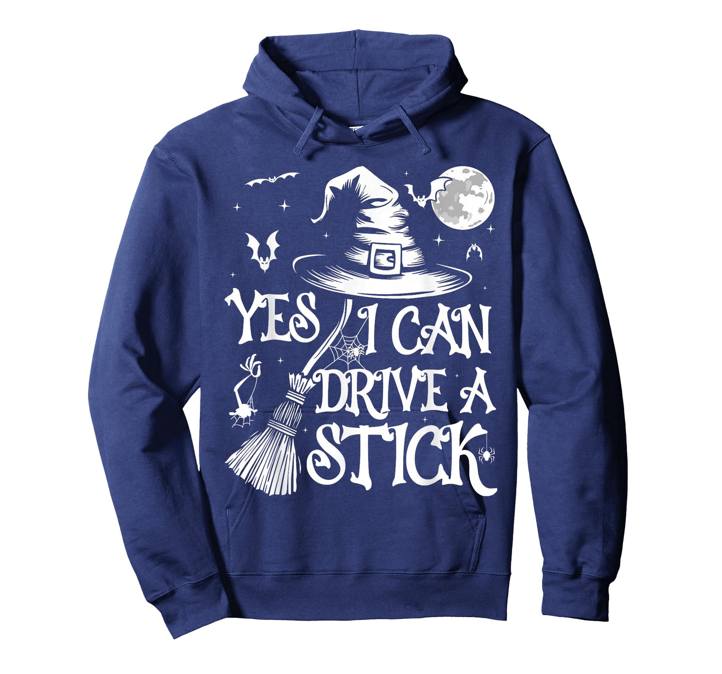 Yes I Can Drive A Stick Funny Witch Halloween T-Shirt