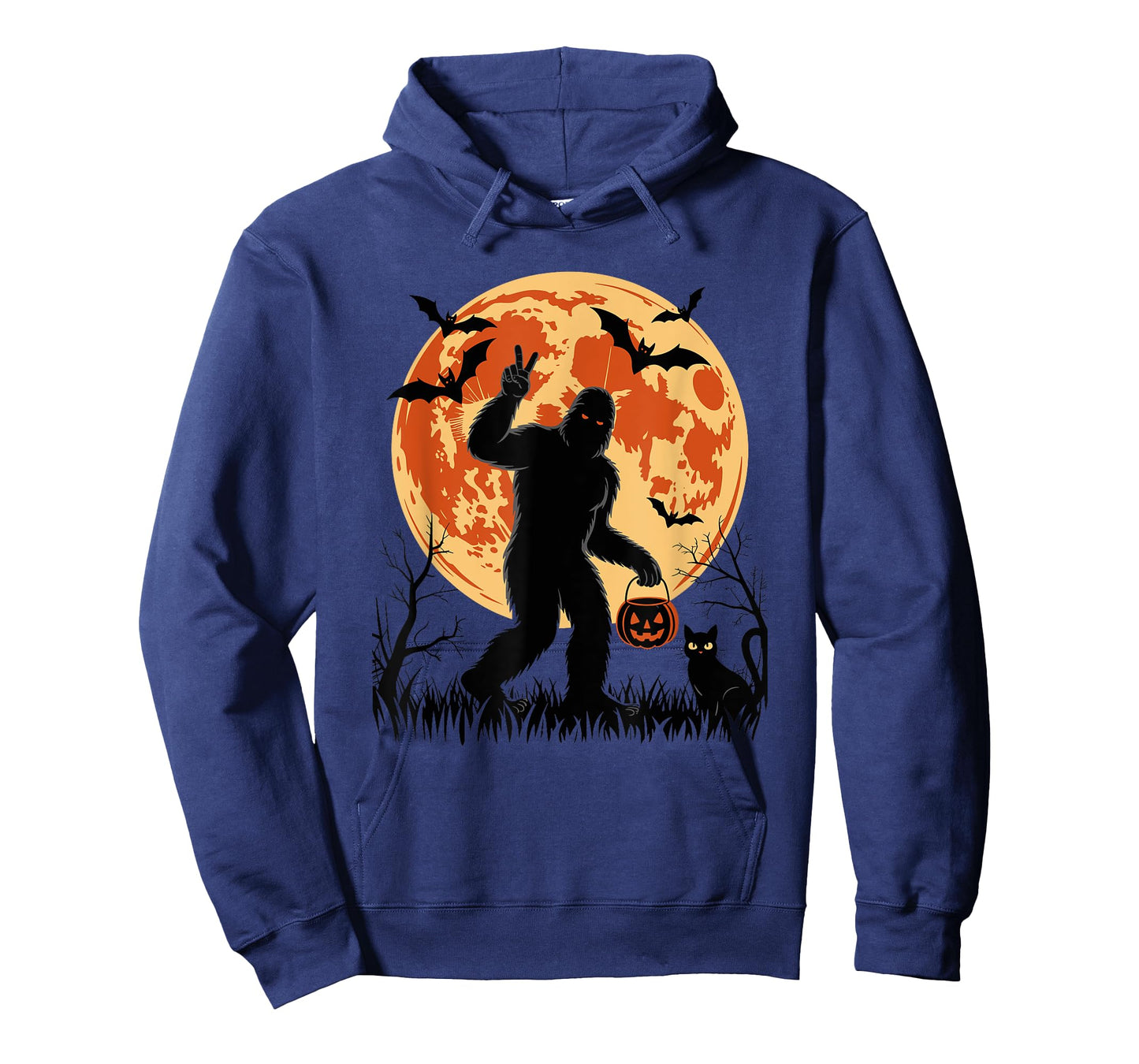 Funny Halloween Sasquatch Rocking Bigfoot Halloween T-Shirt