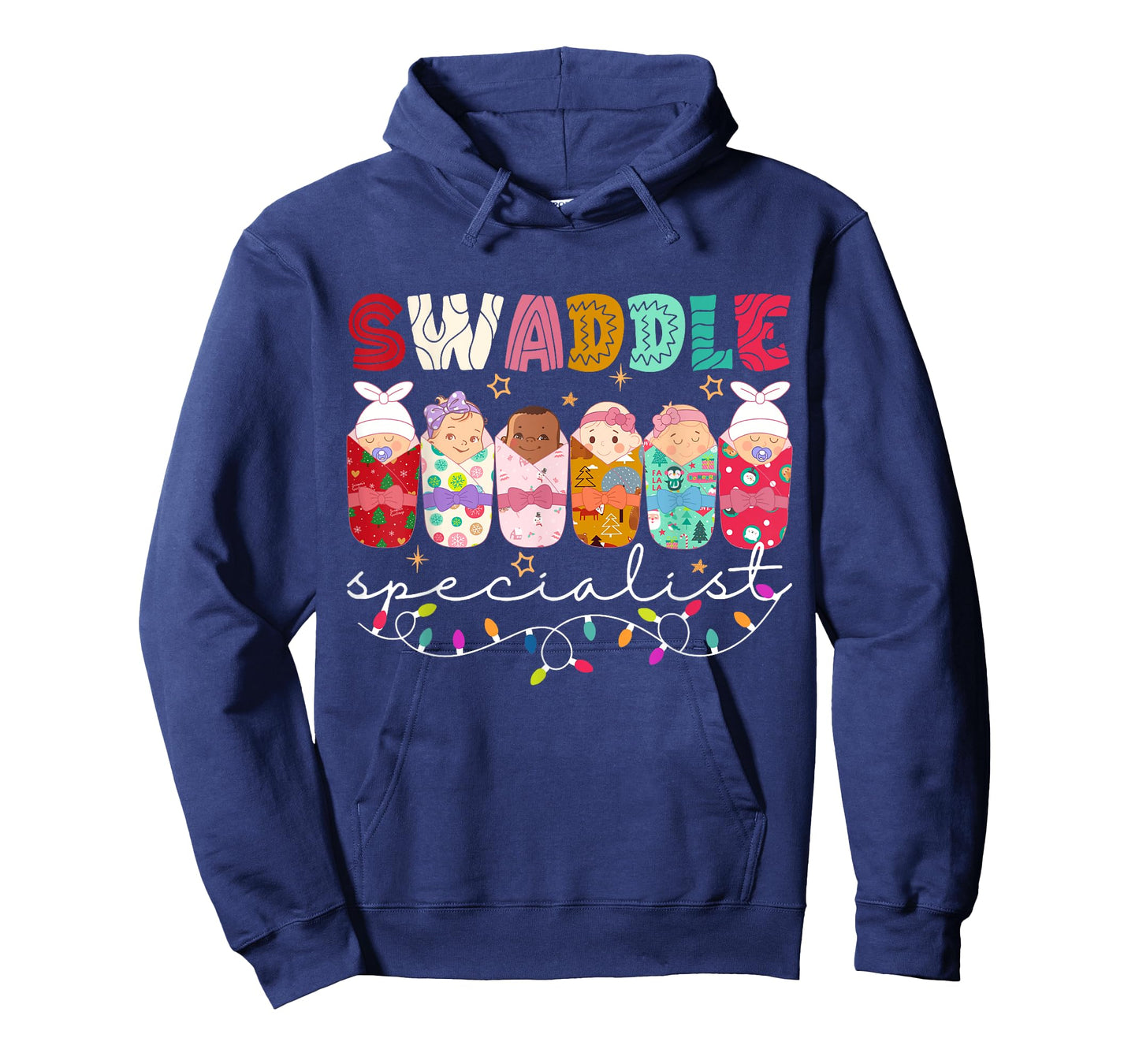 Swaddle Specialist NICU Mother Baby Nurse ICU PICU Christmas T-Shirt