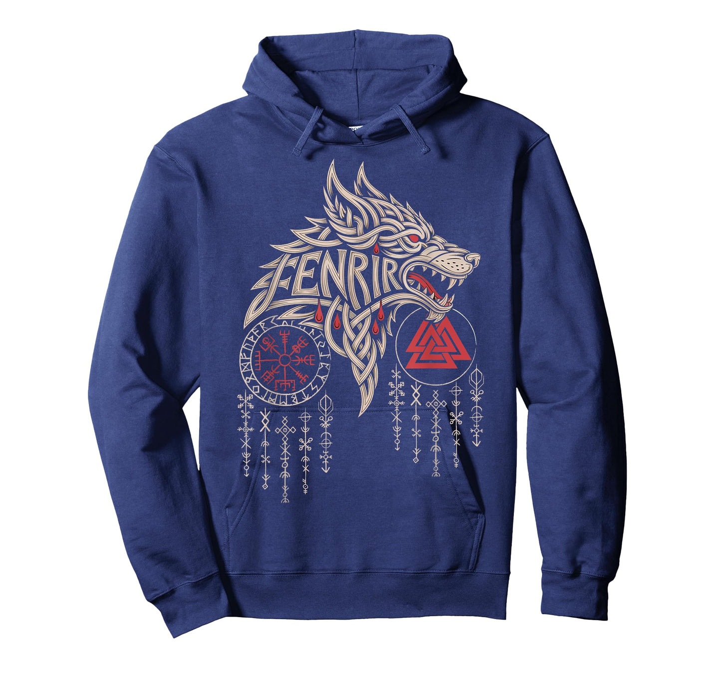 Vintage Celtic Compass – Norse Valknut Wolf Viking Vegvisir T-Shirt